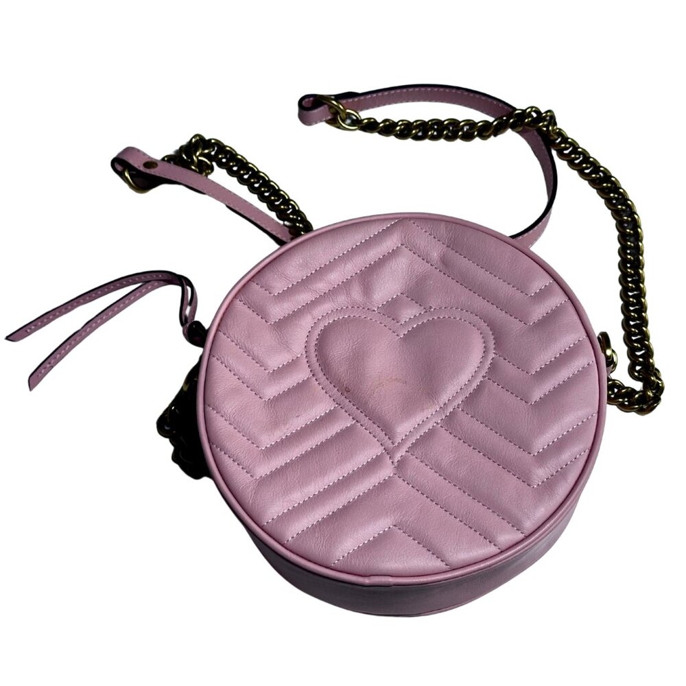 Gucci GG Marmont Circular Mini Bag - Pink - Picture 6 of 9